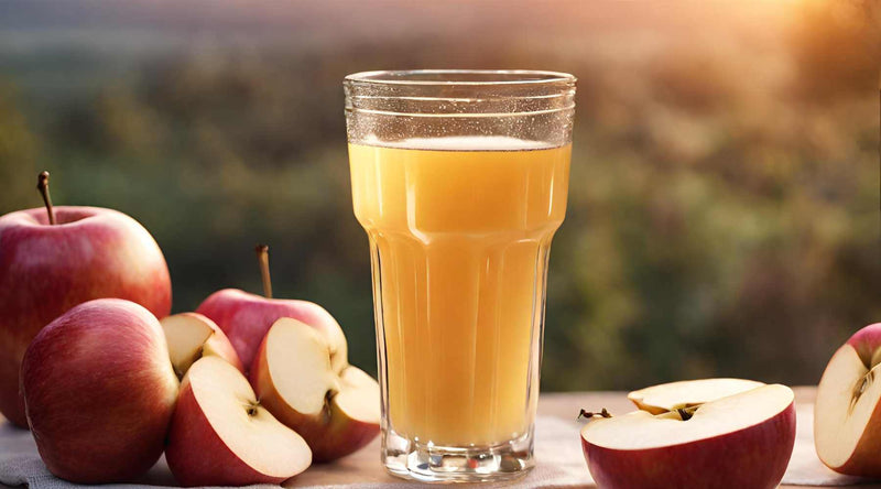 fuji apple in cold pressed juice