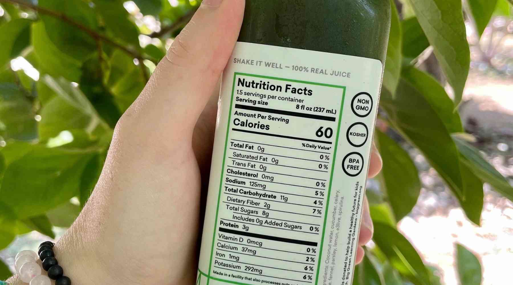 Little West Juice Nutrition Facts