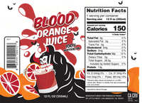 Dracula Blood Halloween Special - 100% Blood Orange Juice