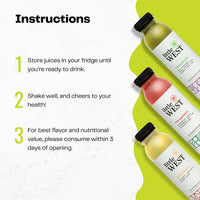 Instructions for The Classics Sampler: refrigerate, shake well, drink within 3 days of opening