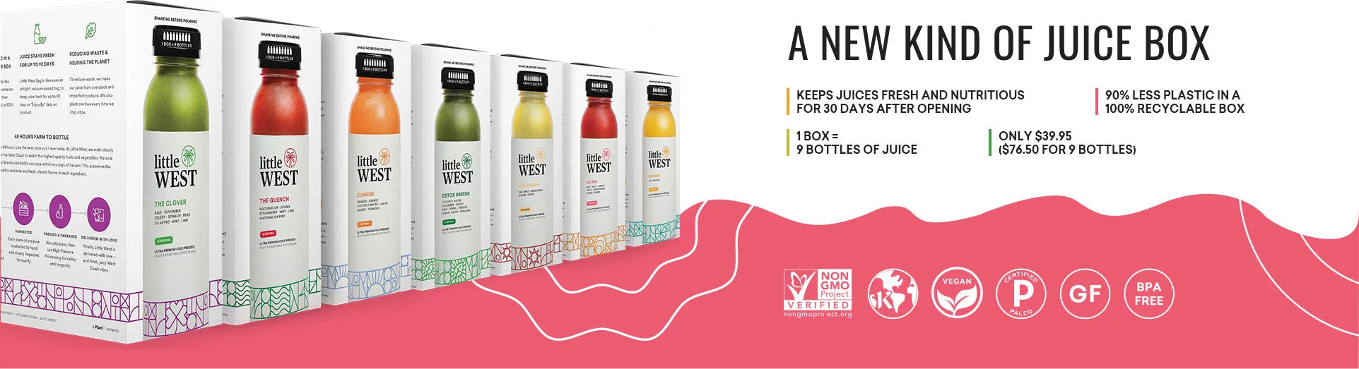 100% COLD PRESSED JUICE THAT'S LOWER IN SUGAR