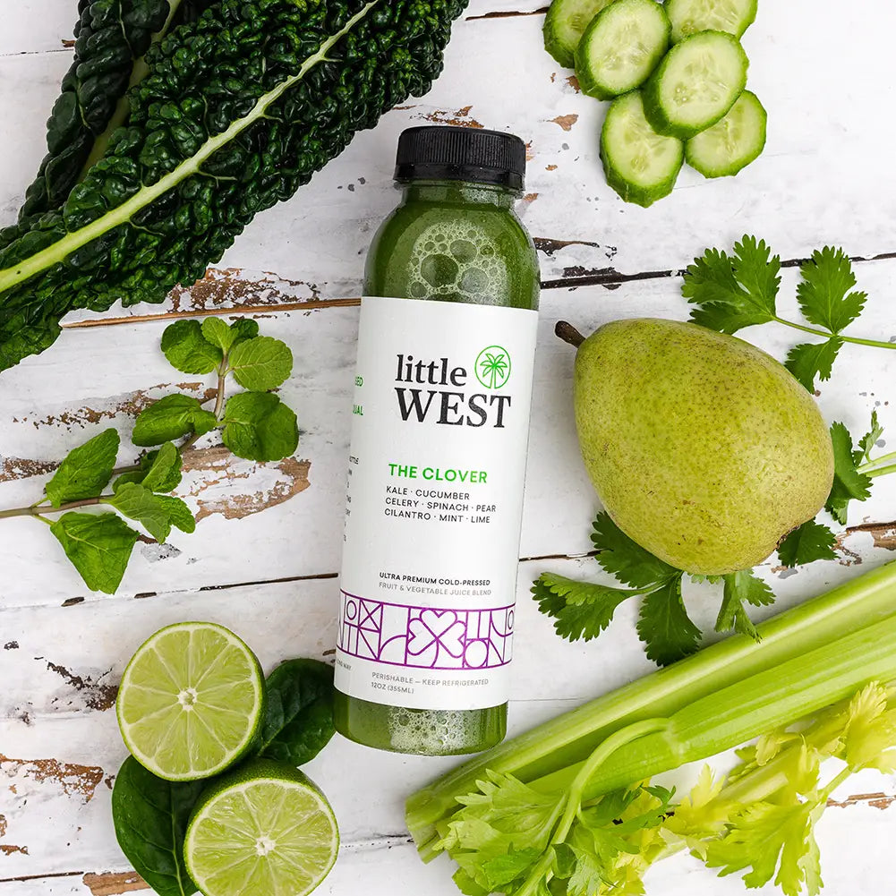 Kale Cucumber Pear Juice - The Clover